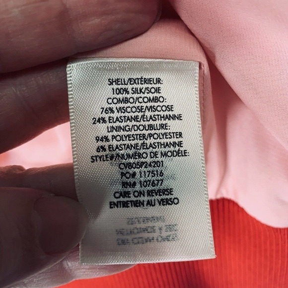 Alice + Olivia x Donald Robertson Lonnie Lips Silk Bomber Jacket Womens XS $495 - Picture 5 of 10